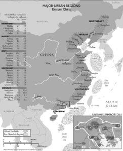 Map/schematic of the regions and HSR and offshore oil/gas.
