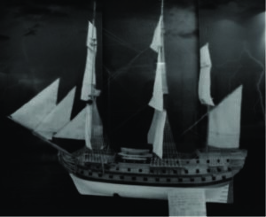 photo of a ship model