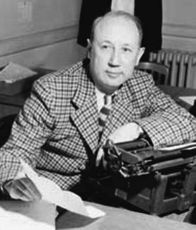 black and white photo of a man in a suit