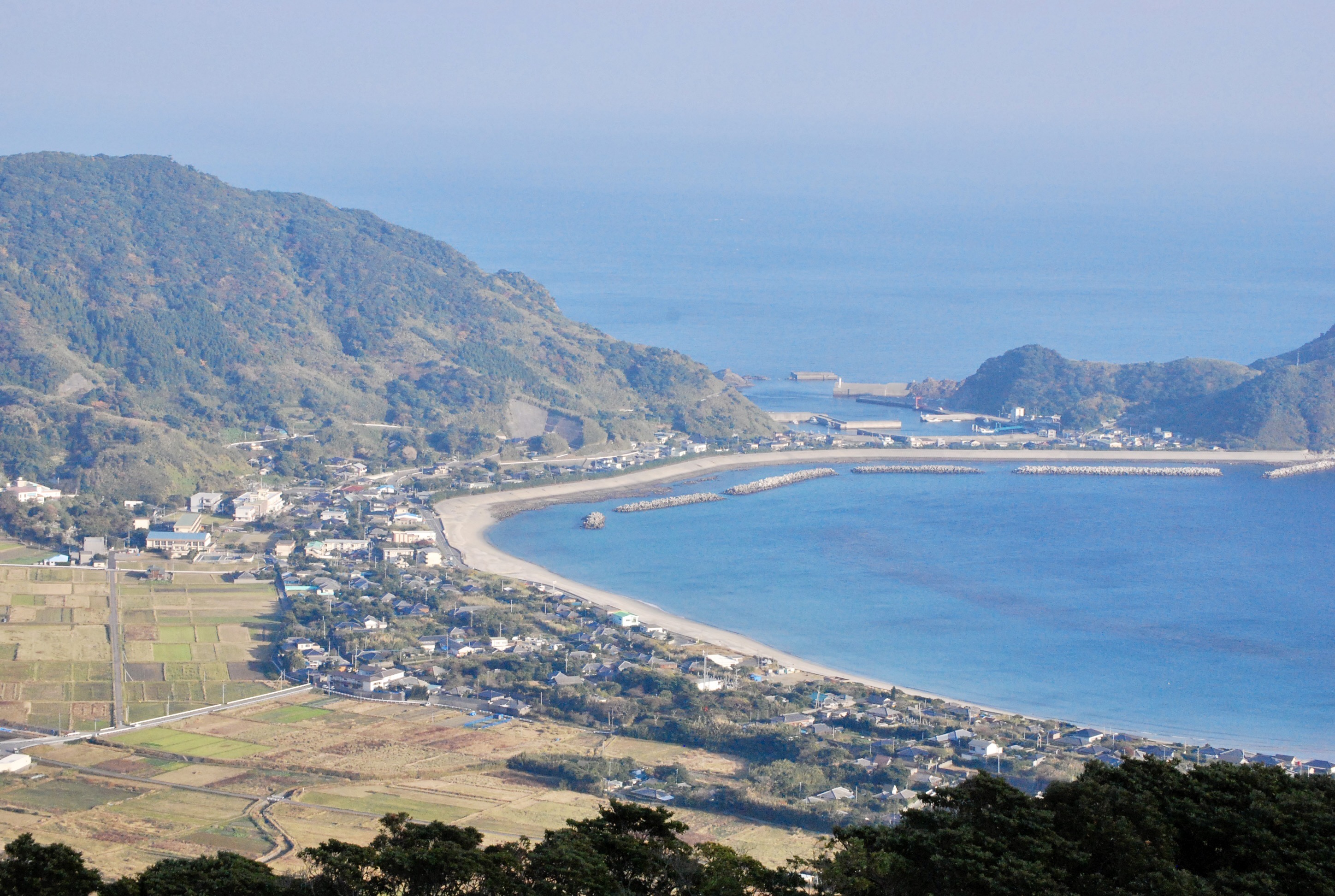 Teuchi Bay on the island of Shimo-Koshikijima, Kagoshima Prefecture.