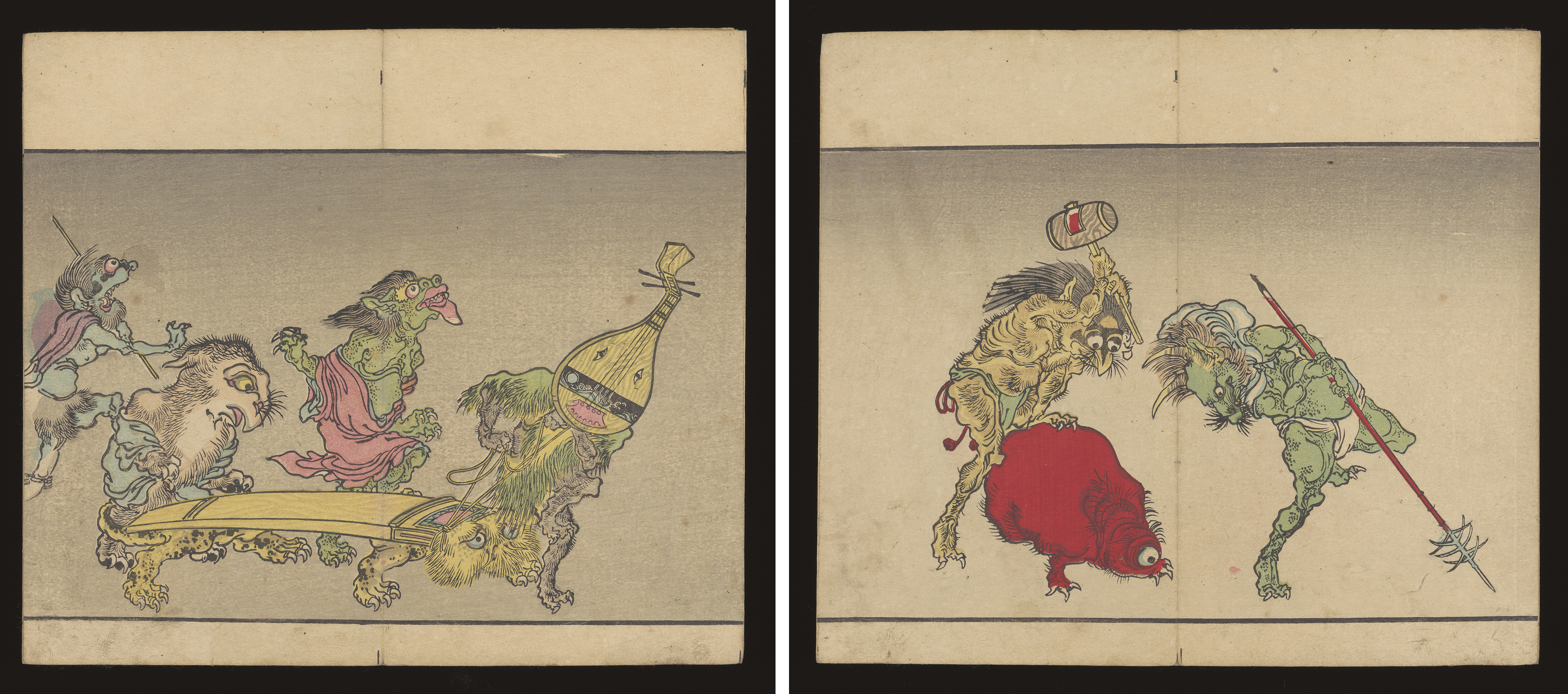 Excerpts from the Kyōsai hyakki gadan