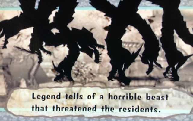 Figure 2. Orochi appears in Ōkami's introductory sequence.