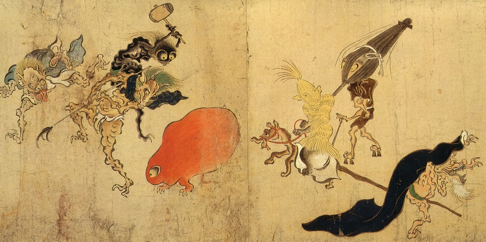 Tsukumogami (artifact spirits) from the Hyakki-Yagyō-Emaki.