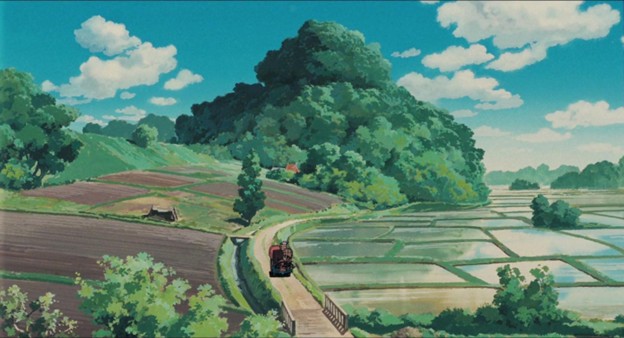  The satoyama landscape in My Neighbor Totoro (Tonari no Totoro).