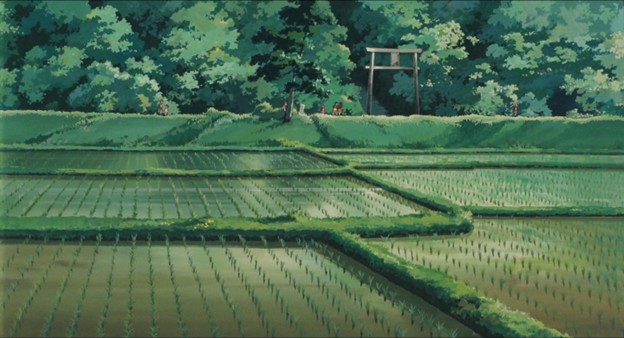 The satoyama landscape in My Neighbor Totoro (Tonari no Totoro).