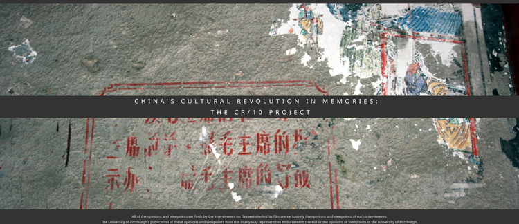 The Cultural Revolution—CR/10—Project at the University of Pittsburgh