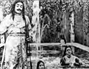 Image shows a man standing front trees